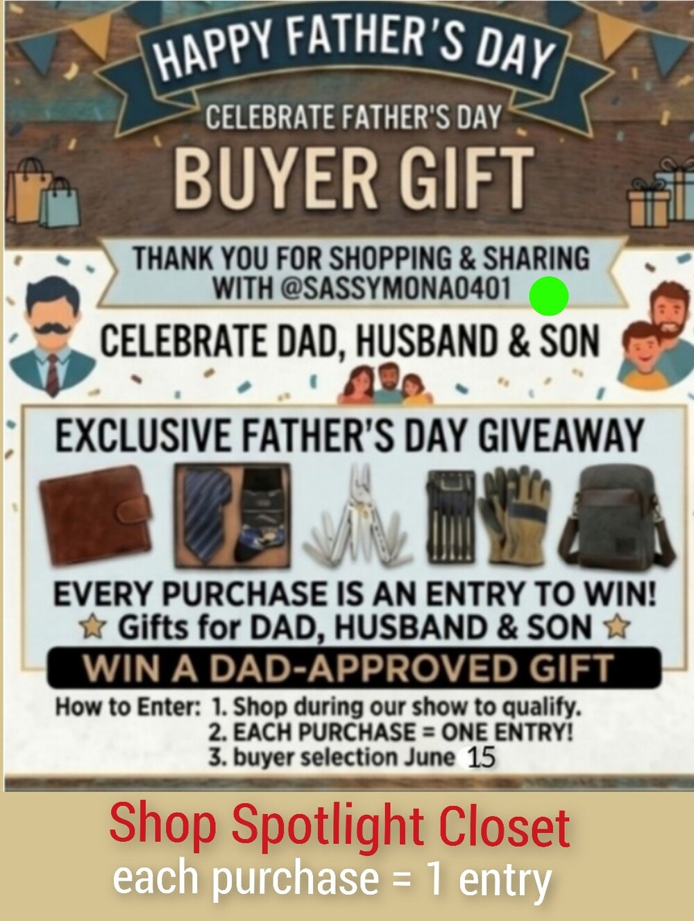 Shop Supporting Closets-Every Purchase =1 Entery for June 15th Gift Selection - Picture 4 of 4